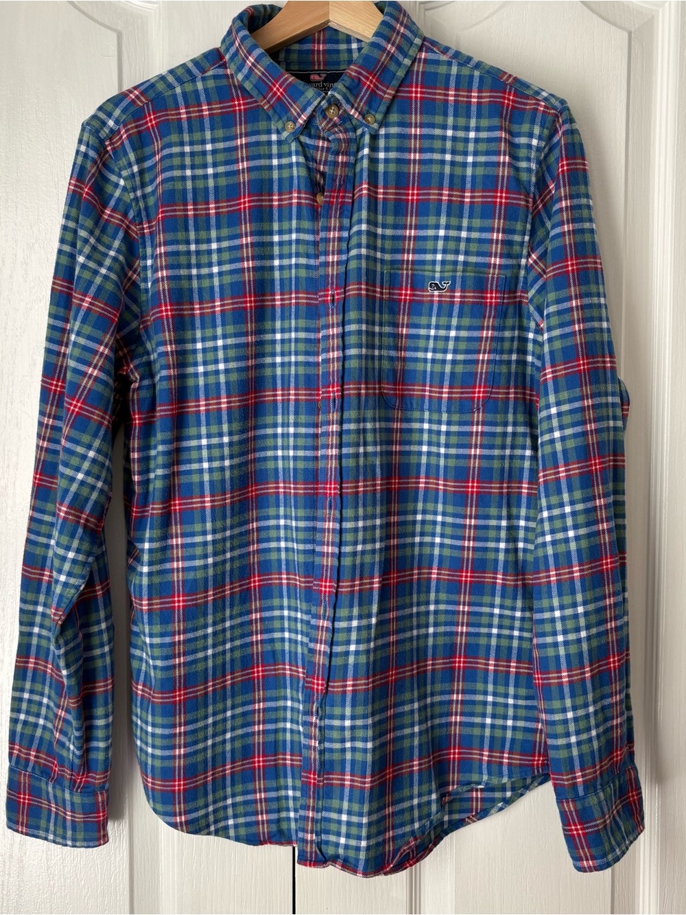 Vineyard Vines Slim Fit Tucker Shirt Men’s M Plaid Flannel Button Down 💙